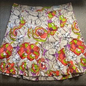 New Lane Bryant Floral Skirt 22
